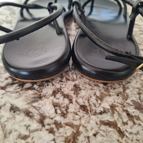 OluKai Black Women's Sandals - Picture 3 of 7